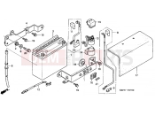 HONDA CGL1253 GL125 2003 F-27 BATTERY