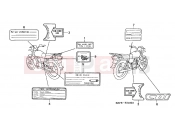 HONDA CGL1253 GL125 2003 F-31 WARNING LABEL