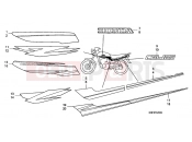 HONDA CGL1253 GL125 2003 F-32 LOGO / STRIP