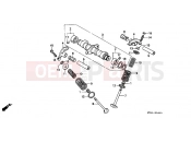 HONDA CD250UK CD250U 1989 E-4 CAMSHAFT / VALVE
