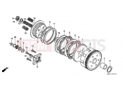 HONDA CD250UK CD250U 1989 E-7 CLUTCH