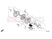 HONDA CD250UK CD250U 1989 E-8 OIL PUMP