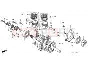 HONDA CD250UK CD250U 1989 E-12 CRANKSHAFT / PISTON