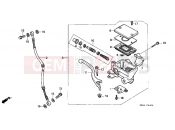 HONDA CD250UK CD250U 1989 F-4 FRONT MASTER CYLINDER