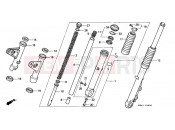 HONDA CD250UK CD250U 1989 F-8 FRONT FORK