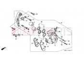 HONDA CD250UK CD250U 1989 F-9 FRONT BRAKE CALIPER