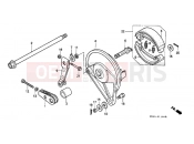 HONDA CD250UK CD250U 1989 F-11 REAR BRAKE PANEL