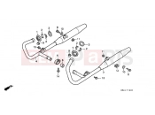 HONDA CD250UK CD250U 1989 F-18 EXHAUST DRUM