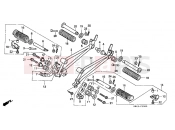 HONDA CD250UK CD250U 1989 F-20 FOOTREST
