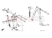 HONDA CD250UK CD250U 1989 F-21 SUPPORT