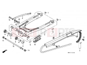 HONDA CD250UK CD250U 1989 F-22 REAR FORK