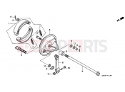 HONDA CB250M NIGHTHAWK 1991 F-11 REAR BRAKE PANEL