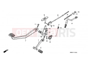 HONDA CB250M NIGHTHAWK 1991 F-18 PEDAL