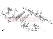 HONDA CB250M NIGHTHAWK 1991 F-19 FOOTREST