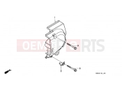 HONDA CB250P NIGHTHAWK 1993 E-11 LEFT REAR COVER