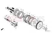 HONDA CB250Y NIGHTHAWK 2000 E-7 CLUTCH
