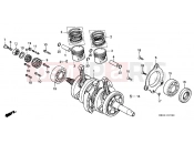 HONDA CB250Y NIGHTHAWK 2000 E-15 CRANKSHAFT / PISTON