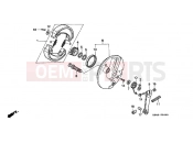 HONDA CB250Y NIGHTHAWK 2000 F-9 FRONT BRAKE PANEL
