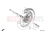 HONDA CB250Y NIGHTHAWK 2000 F-10 FRONT WHEEL (1)