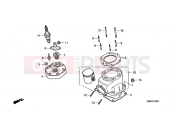 HONDA NSR125RX NSR125R 1999 E-1 CYLINDER / CYLINDER HEAD