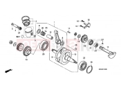 HONDA NSR125RX NSR125R 1999 E-10 CRANKSHAFT / PISTON