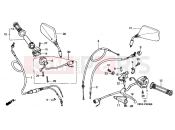 HONDA NSR125RX NSR125R 1999 F-3 HANDLE LEVER / SWITCH / CABLE