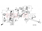 HONDA NSR125RX NSR125R 1999 F-5 STEERING BAR TUBE / UPPER BRIDGE