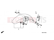 HONDA NSR125RX NSR125R 1999 F-7 FRONT FENDER
