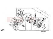 HONDA NSR125RX NSR125R 1999 F-9 FRONT BRAKE CALIPER