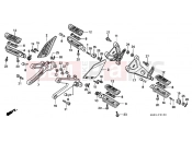 HONDA NSR125RX NSR125R 1999 F-21 FOOTREST