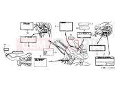HONDA NSR125RX NSR125R 1999 F-35 WARNING LABEL