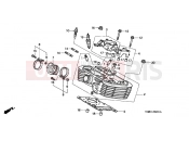 HONDA VT125C2Y Shadow VT125C 2000 E-2-1 CYLINDER HEAD (REAR)