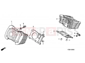 HONDA VT125C2Y Shadow VT125C 2000 E-5 CYLINDER