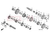 HONDA VT125C2Y Shadow VT125C 2000 E-16 TRANSMISSION