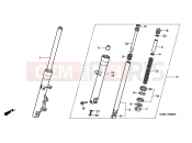 HONDA VT125C2Y Shadow VT125C 2000 F-8 FRONT FORK