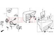 HONDA VT125C2Y Shadow VT125C 2000 F-15 SIDE COVER