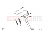 HONDA VT125C2Y Shadow VT125C 2000 F-20 SIDE SHELF