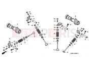 HONDA VT125CY Shadow VT125C 2000 E-3 CAMSHAFT / VALVE