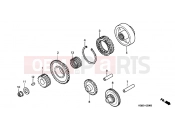 HONDA VT125CY Shadow VT125C 2000 E-8 CLUTCH COUPLING START