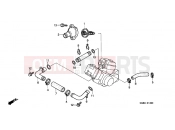 HONDA VT125CY Shadow VT125C 2000 E-18 WATER HOSE