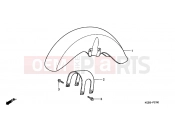 HONDA VT125CY Shadow VT125C 2000 F-7 FRONT FENDER
