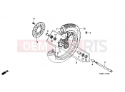 HONDA VT125CY Shadow VT125C 2000 F-10 FRONT WHEEL