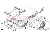 HONDA VT125CY Shadow VT125C 2000 F-21 SWING ARM