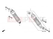HONDA VT125CY Shadow VT125C 2000 F-22 REAR SHOCK ABSORBER