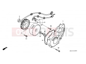 HONDA CB450SG CB450S 1986 E-10 LEFT CRANKSHAFT COVER / GENERATOR