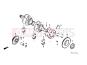 HONDA CB450SG CB450S 1986 E-15 CRANKSHAFT