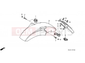 HONDA CB450SG CB450S 1986 F-7 FRONT FENDER