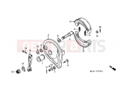 HONDA CB450SG CB450S 1986 F-11 REAR BRAKE PANEL