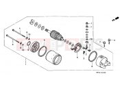 HONDA CB500R CB500 1994 E-11 STARTER ENGINE