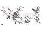 HONDA CB500R CB500 1994 E-19-1 CARBURETOR (PARTS)